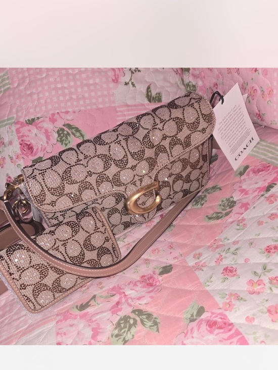 Coach Handbags - COACH Crystal Tabby 26 Crossbody with Gold Hardware